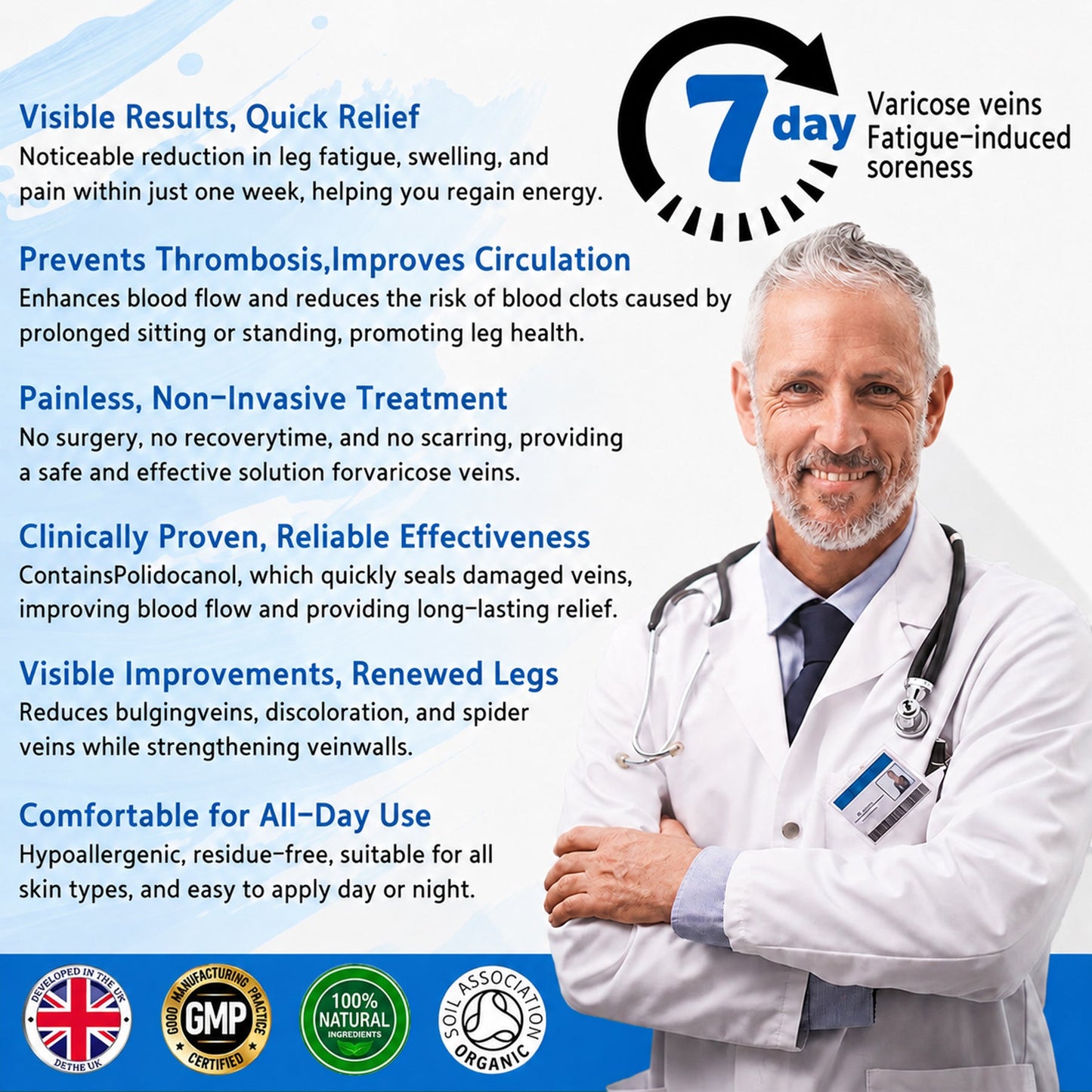 🦵DR.Fachmer® Vein Ease Microneedle Care Patch(For Spider Veins, Varicose Veins, Swelling & Leg Fatigue) - Last Day Promotion 50% OFF