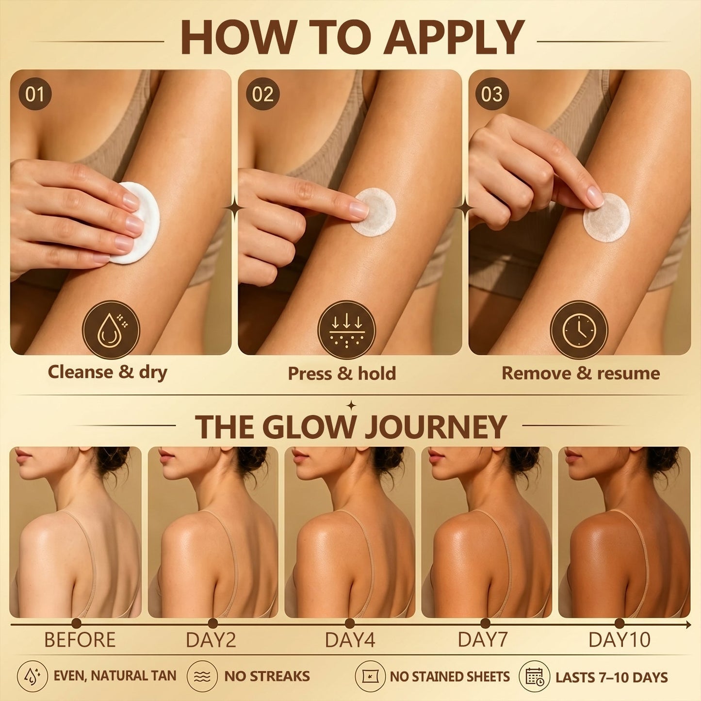 DR.Fachmer® 𝐒𝐮𝐧𝐥𝐞𝐬𝐬 𝐈𝐧𝐬𝐭𝐚𝐧𝐭 𝐁𝐫𝐨𝐧𝐳𝐞 𝐓𝐚𝐧𝐧𝐢𝐧𝐠 𝐌𝐢𝐜𝐫𝐨𝐧𝐞𝐞𝐝𝐥𝐞 𝐏𝐚𝐭𝐜𝐡 🤎