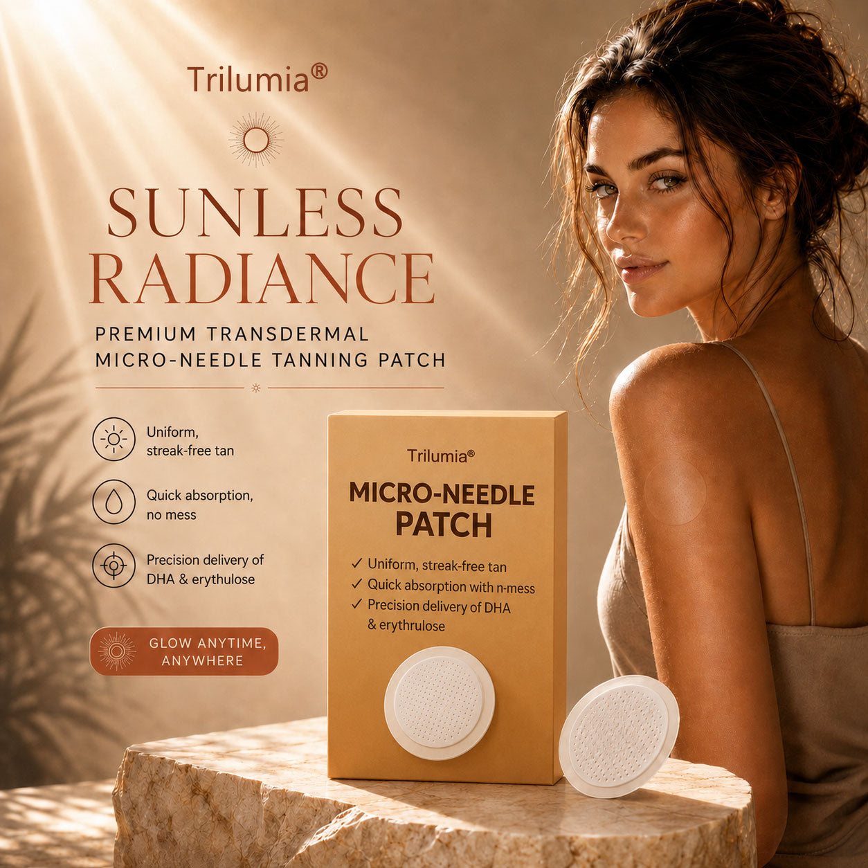 𝗨𝗽 𝘁𝗼 𝟴𝟱% 𝗢𝗙𝗙 𝗧𝗿𝗶𝗹𝘂𝗺𝗶𝗮® 𝗦𝘂𝗻𝗙𝗿𝗲𝗲 𝗧𝗮𝗻𝗻𝗶𝗻𝗴 𝗣𝗮𝘁𝗰𝗵 🙌 𝗨𝗩-𝗙𝗿𝗲𝗲 𝗚𝗼𝗹𝗱𝗲𝗻 𝗕𝗿𝗼𝗻𝘇𝗲✨ 𝟭𝟰-𝗗𝗮𝘆 𝗡𝗮𝘁𝘂𝗿𝗮𝗹 𝗚𝗹𝗼𝘄