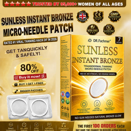 DR.Fachmer® 𝐒𝐮𝐧𝐥𝐞𝐬𝐬 𝐈𝐧𝐬𝐭𝐚𝐧𝐭 𝐁𝐫𝐨𝐧𝐳𝐞 𝐓𝐚𝐧𝐧𝐢𝐧𝐠 𝐌𝐢𝐜𝐫𝐨𝐧𝐞𝐞𝐝𝐥𝐞 𝐏𝐚𝐭𝐜𝐡 🔆