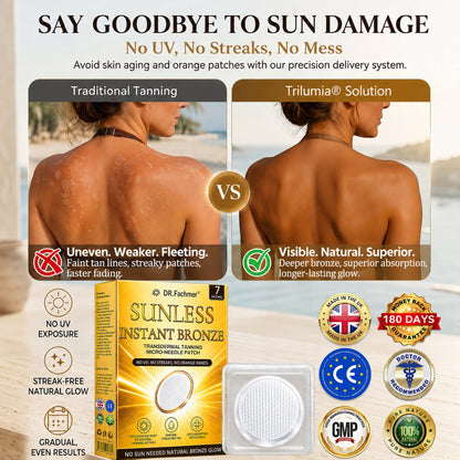 DR.Fachmer® 𝐒𝐮𝐧𝐥𝐞𝐬𝐬 𝐈𝐧𝐬𝐭𝐚𝐧𝐭 𝐁𝐫𝐨𝐧𝐳𝐞 𝐓𝐚𝐧𝐧𝐢𝐧𝐠 𝐌𝐢𝐜𝐫𝐨𝐧𝐞𝐞𝐝𝐥𝐞 𝐏𝐚𝐭𝐜𝐡 🔥