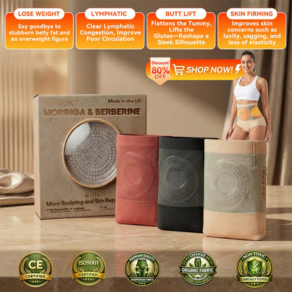 ✅ Official Brand Store | 💌 GFOUK® 2026 Moringa & Berberine 4-in-1 Micro-Particle Sculpting & Fat-Burning Shorts